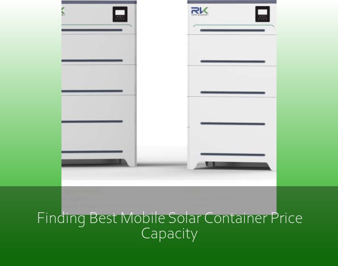 Finding Best Mobile Solar Container Price Capacity